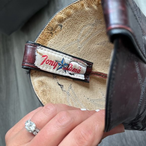 Tony Lama Men’s Cowboy Boots Size 11 - Picture 3 of 11